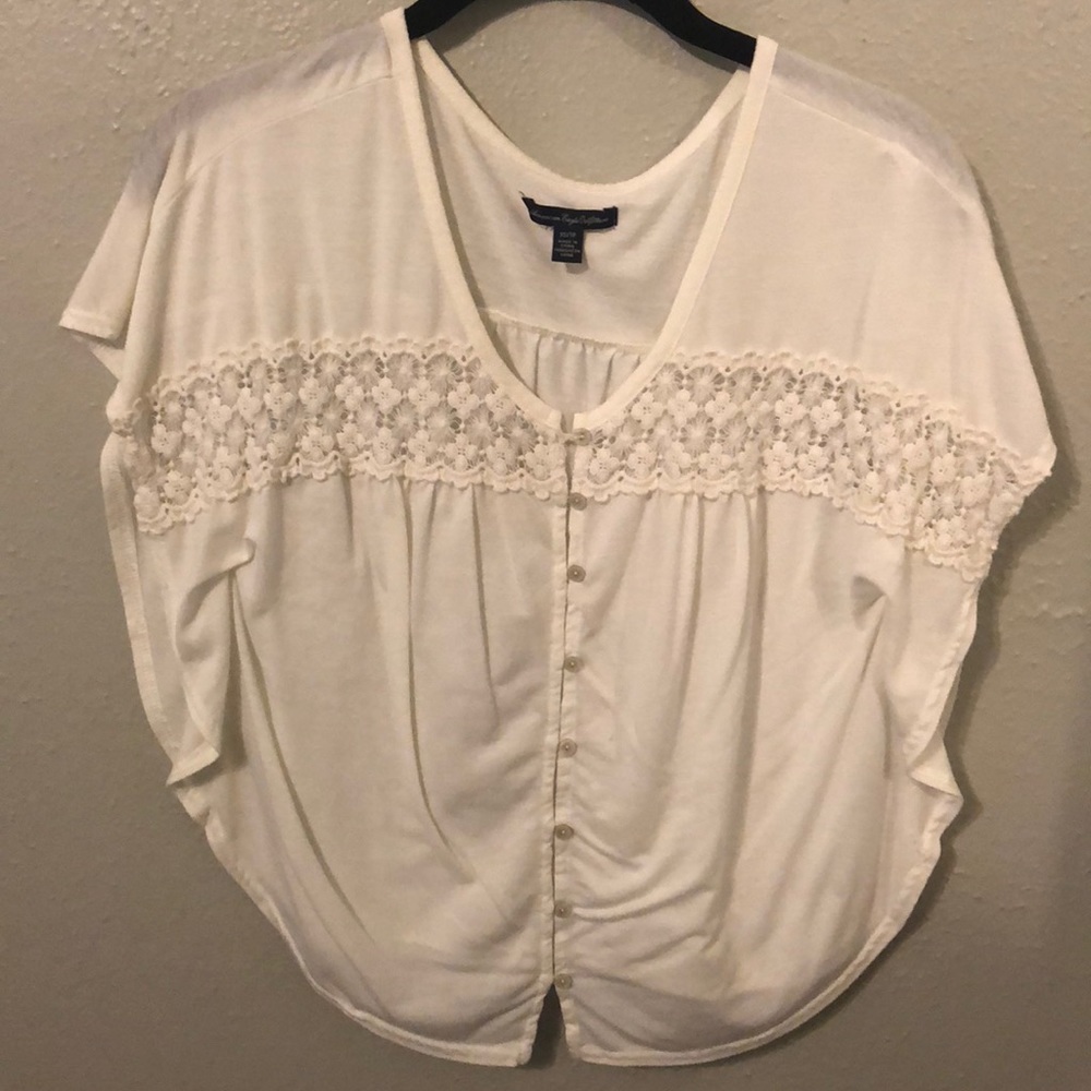 White flowy tip from American Eagle